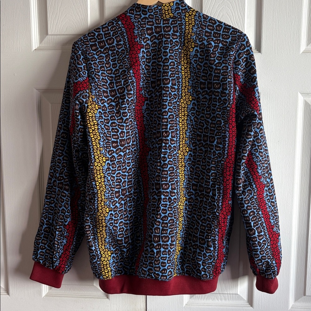 Vibrant Floral and African Style Print Bomber Jacket - Picture 5 of 10